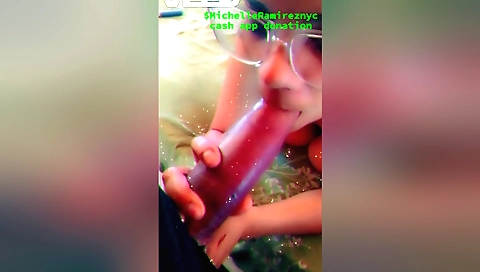 Indian milf sucking on big white cock for a creampie